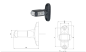 Preview: Ermax LED Begrenzungsleuchte eckig - kurzes Modell