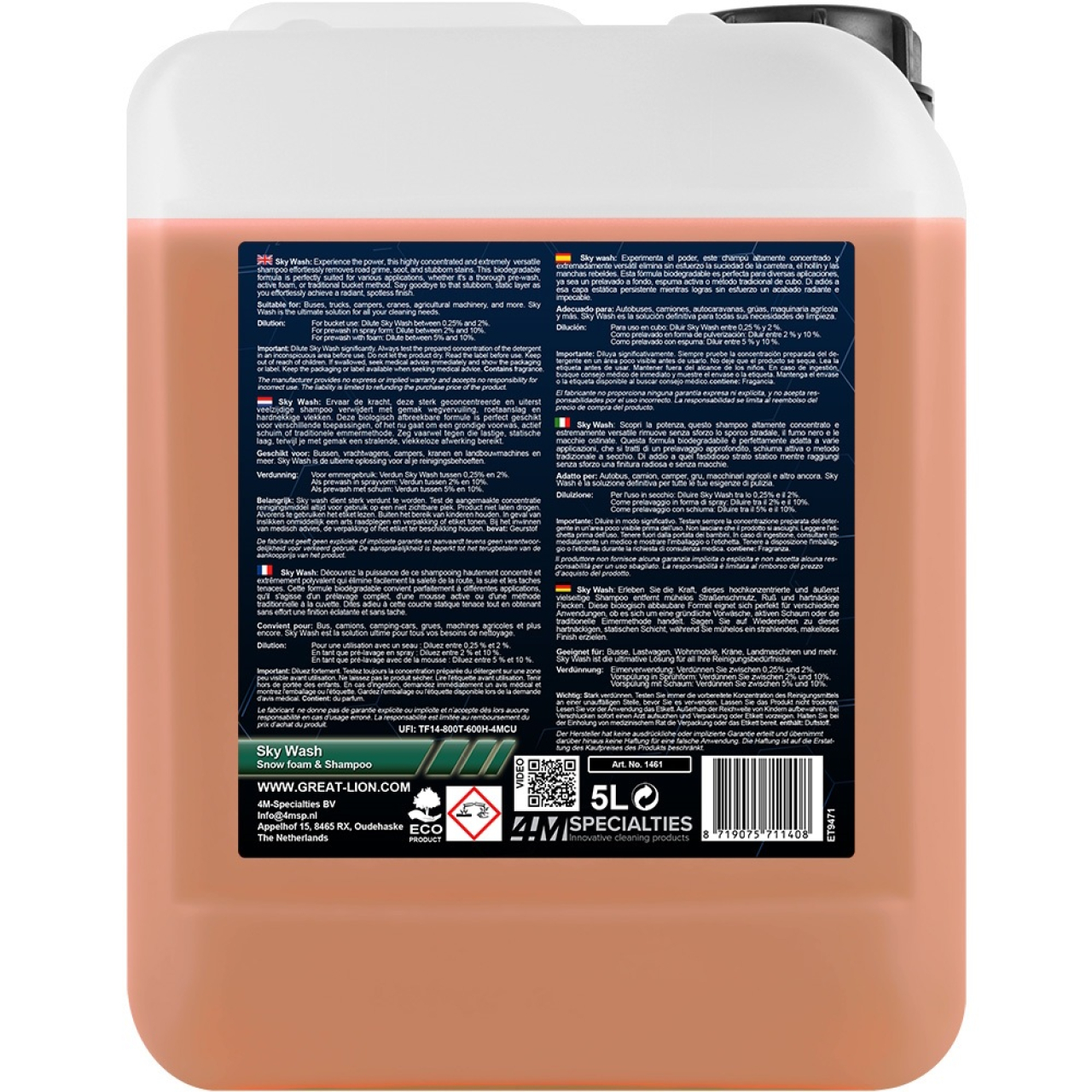 Preview: Great Lion - Sky Wash Snow Foam & Shampoo 5 L
