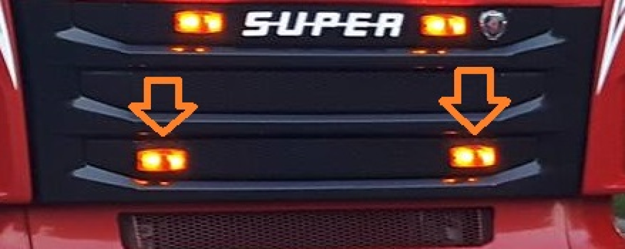 Kühlergrillleuchte - Doubledutch - orange